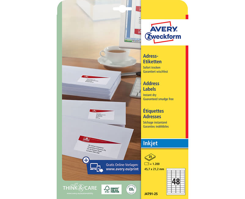 Ετικέτες Photo Α4 J4791-25 ( 45.7 x 21.2 mm )