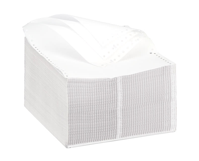 Χαρτί Μηχαν/κό 9.5Χ11" Τριπλό Χημικό Λευκό με Τρύπες