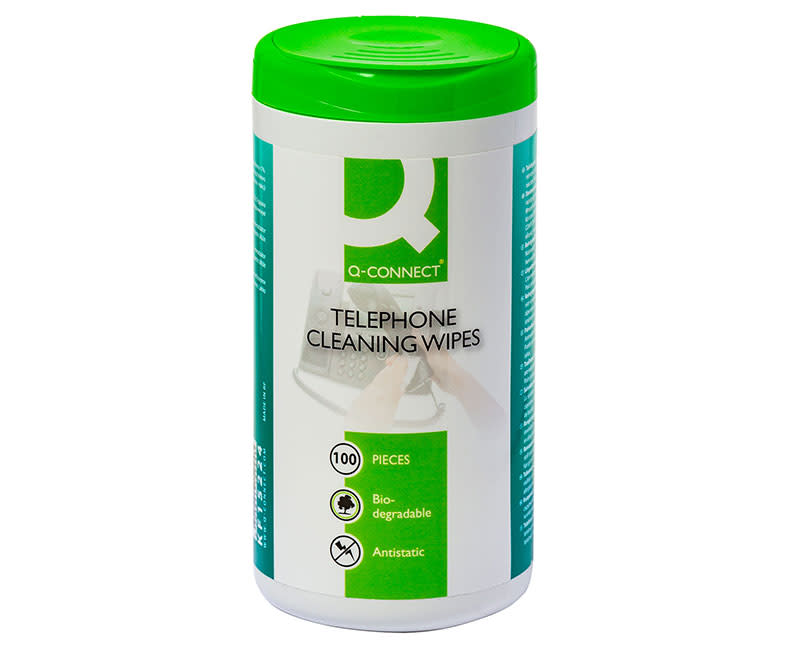 Q-Connect Μαντηλάκια Καθαρισμού Τηλεφώνου (Υγρά)
