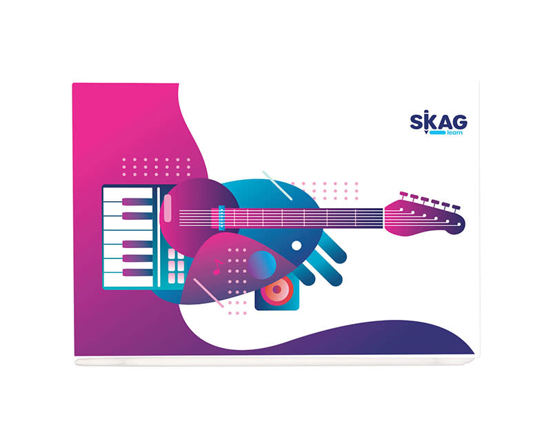 Skag Τετράδιο Μουσικής Πλάγιο 40 Φύλλων