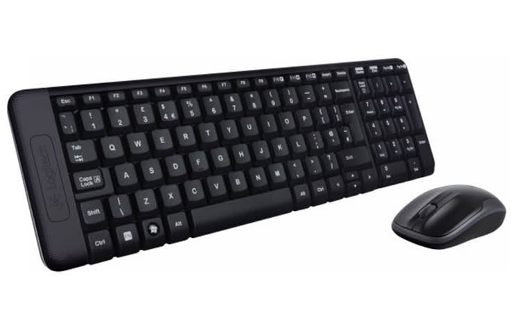 Logitech Πληκτρολόγιο & Ποντίκι Ασύρματο MK220