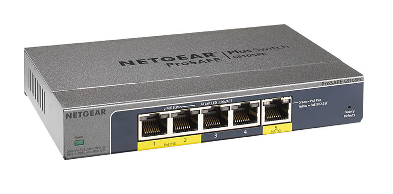 Netgear Switch 5Ports Gigabit GS105PE POE