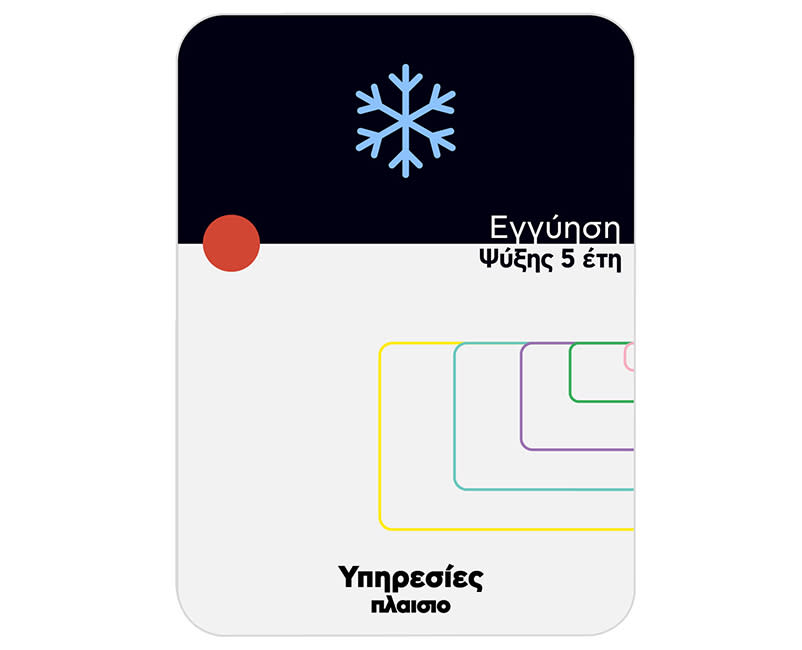 Premium Εγγύηση Ψύξης 5 έτη 1001€-1300€