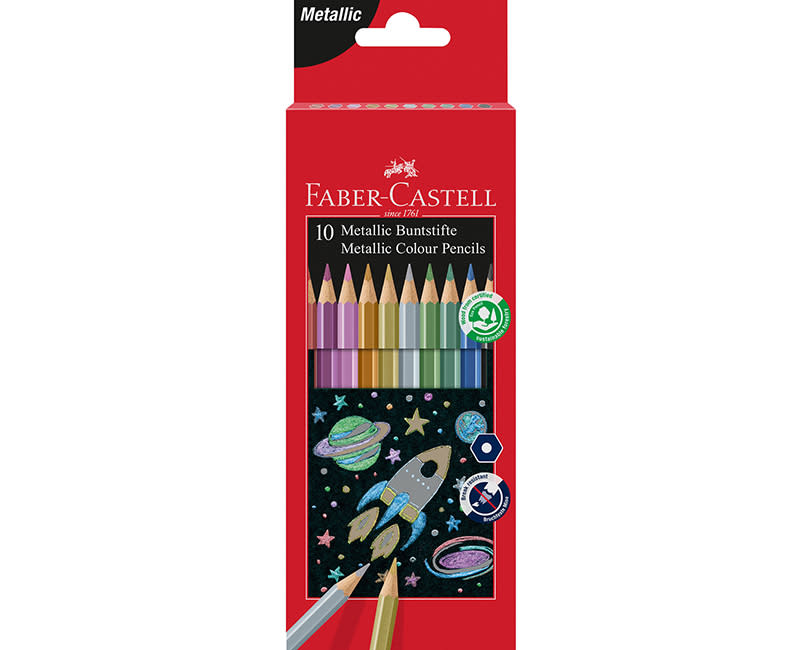 ΜΟΛ.ΧΡΩΜΑΤΙΣΤΑ ΜΕΤΑΛΛΙΚΑ 10ΤΕΜ FABER CAS