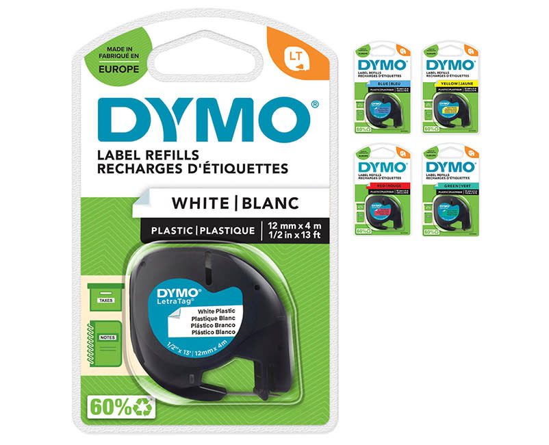 Dymo Κασέτα Ετικετογράφου LetraTag Πλαστική 12mmX4m
