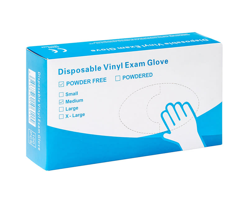 ΓΑΝΤΙΑ ΒΙΝΥΛΙΟΥ ΛΕΥΚΑ 100 ΤΕΜΑΧΙΑ