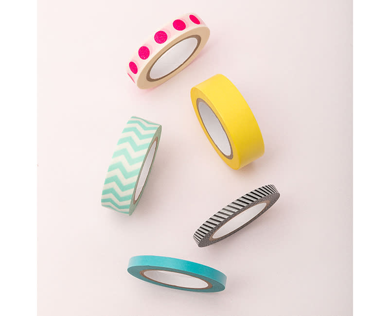 WASHI TAPE NEON PINK 5ΤΜΧ FOLIA