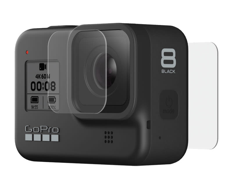 HERO8 Black Tempered Glass Lens + Screen Protectors