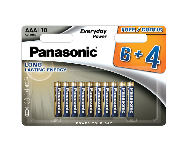 PANASONIC ΜΠΑΤΑΡΙΑ ΑΛΚΑΛ. AAA (6+4Free)