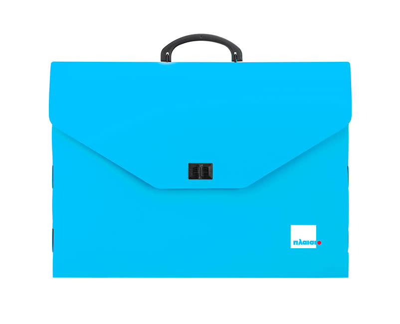 ΤΣΑΝΤΑ ΣΧΕΔΙΟΥ "ΠΛΑΙΣΙΟ" 33Χ45Χ5ΕΚ ΜΠΛΕ