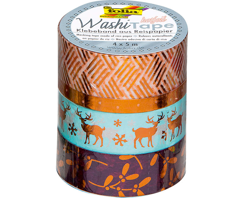 WASHI TAPE HOTFOIL COPPER II 4ΤΜΧ FOLIA