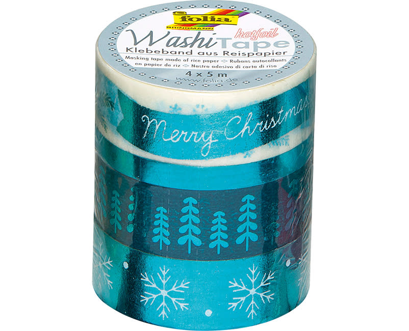 WASHI TAPE HOTFOIL ICEBLUE 4ΤΜΧ FOLIA