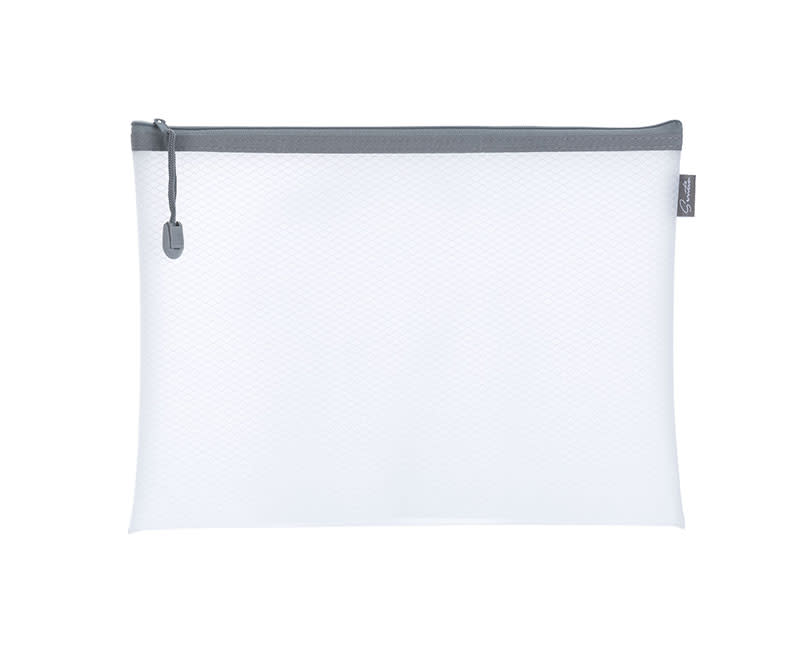 ΦΑΚΕΛΟΣ ΜΕ ZIPPER A4 MESH WHITE