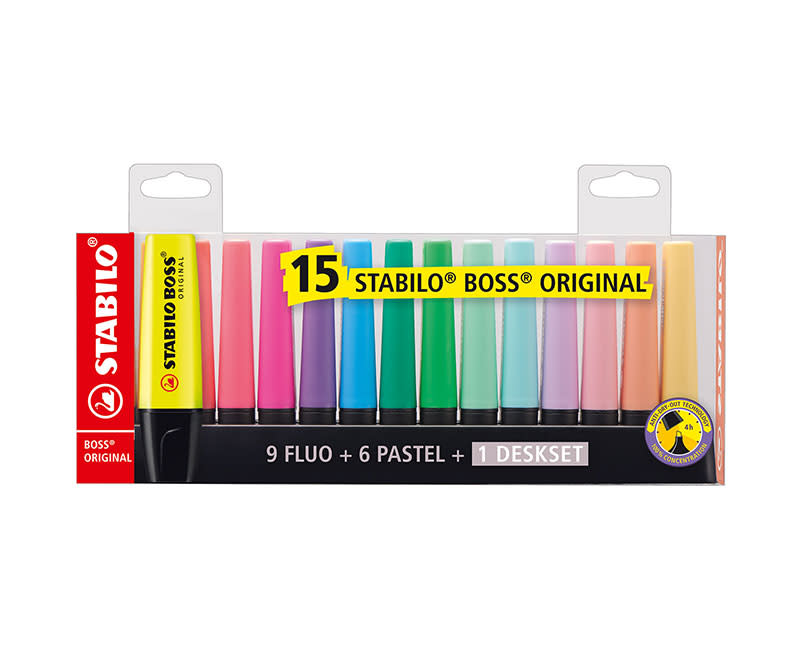 ΜΑΡΚΑΔΟΡΟΙ STABILO BOSS DESKSET 15τεμ