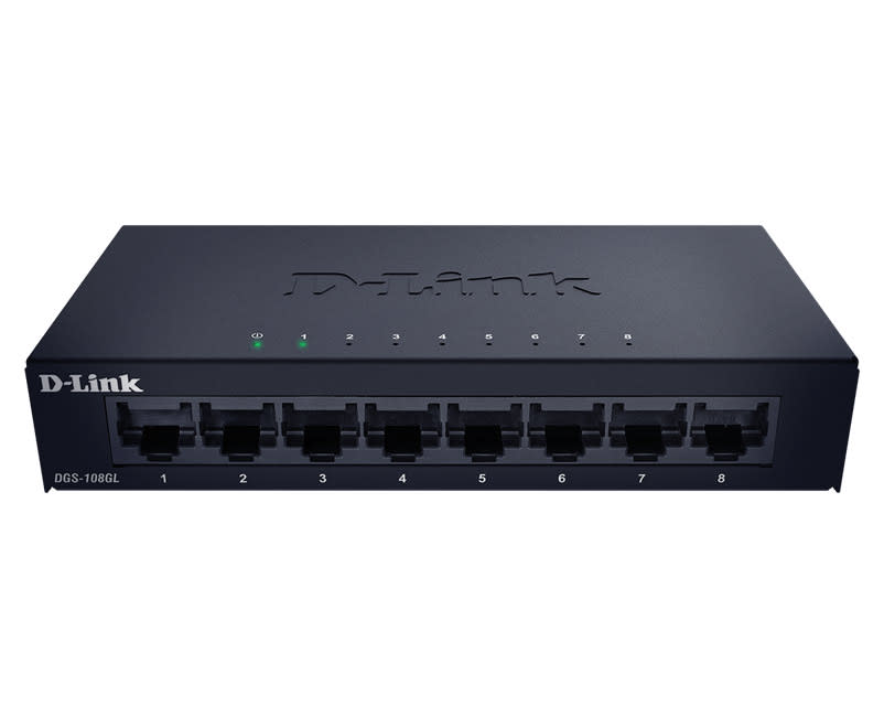 DGS‑108GL 8-Port Gigabit Unmanaged Desktop Switch