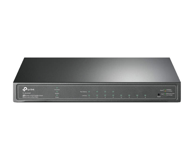 JetStream 8-Port Gigabit Smart Switch 4-Port PoE+