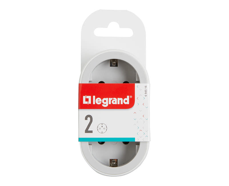 Legrand 2plugs shuko white