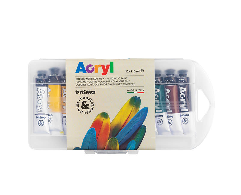 ΣΕΤ ΑΚΡΥΛΙΚΑ ΣΩΛΗΝΑΡΙΟ 12Χ7,5ML PRIMO
