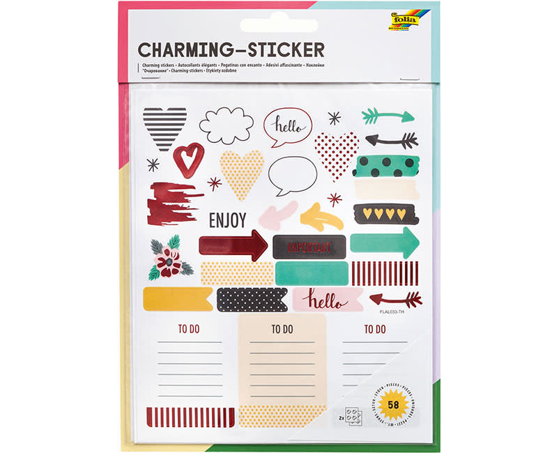 ΑΥΤΟΚΟΛΛΗΤΑ CHARMING III 58ΤΕΜ. FOLIA