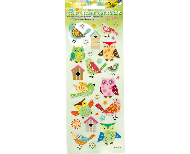 ΑΥΤΟΚΟΛΛΗΤΑ BRILLIANT BIRDS FOLIA