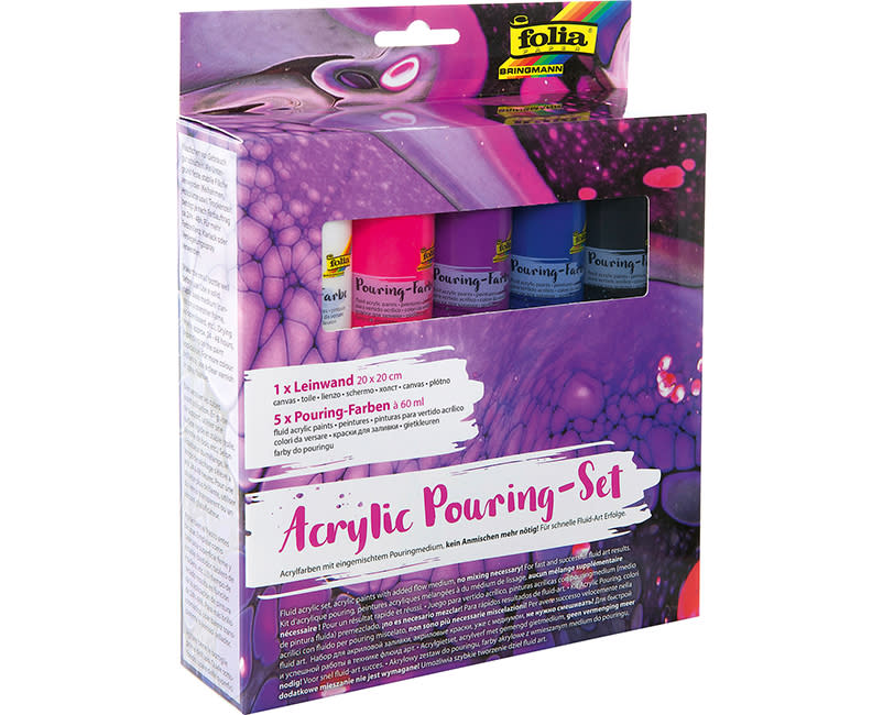 ΑΚΡΥΛ POURING INTENSIVE 5ΤΕΜ+ΚΑΜΒΑΣ FOLI