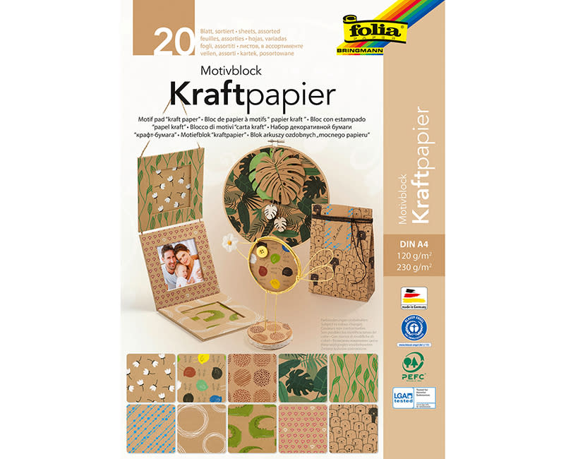 ΧΑΡΤΟΝΙΑ ΜΕ ΜΟΤΙΒΑ CRAFT 20ΦΥΛΛΑ FOLIA