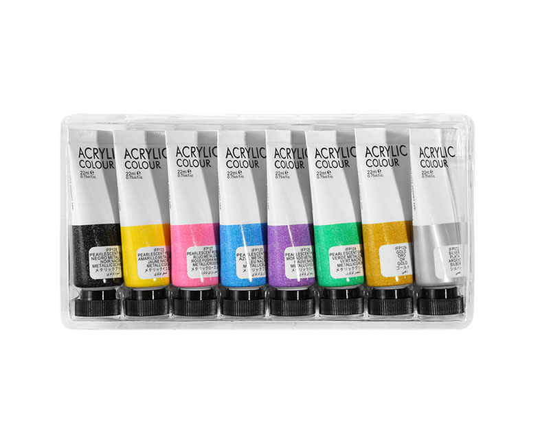 ΣΕΤ ΑΚΡΥΛ ΧΡΩΜΑΤΑ 8Χ22,METALLIC SENTIO