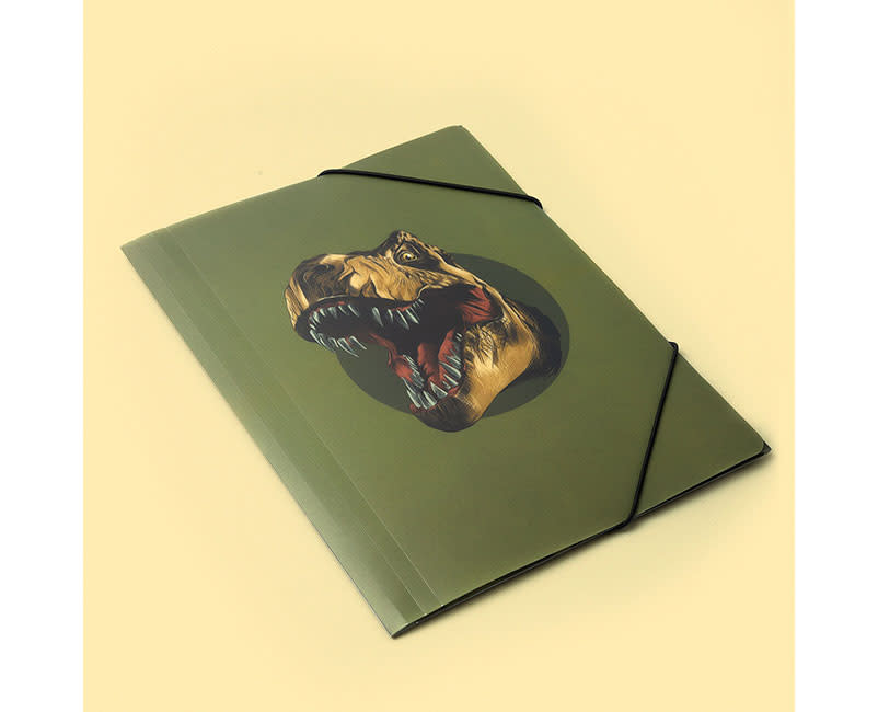 ΦΑΚΕΛΟΣ ΜE ΛΑΣΤΙΧΟ Α4 DINOSAUR