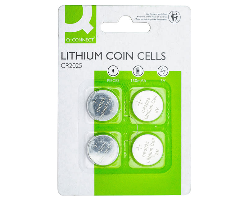 Q-Connect Μπαταρίες Λιθίου CR2025 (4ΤΜΧ)