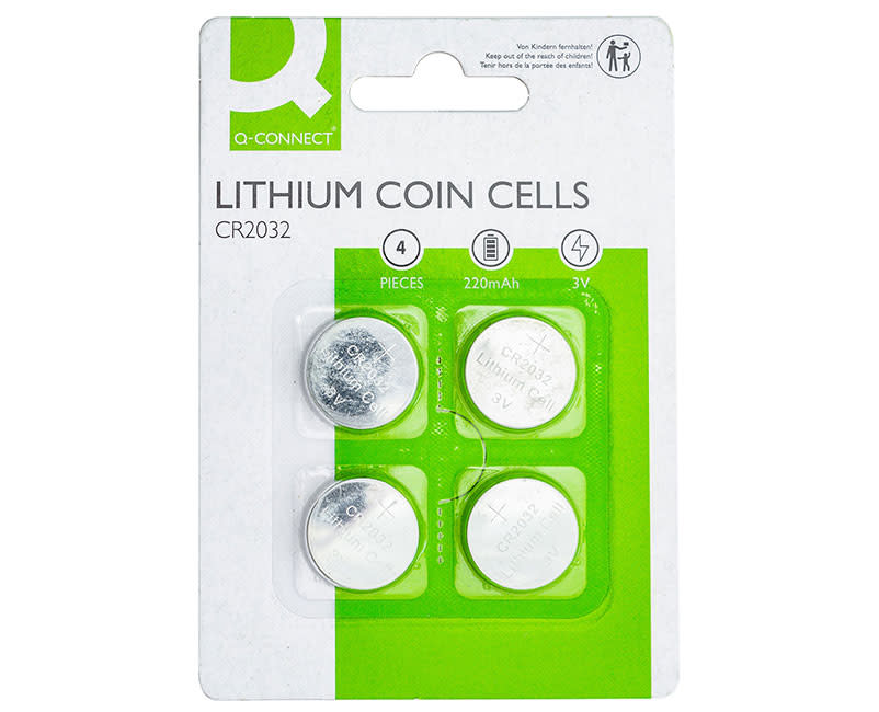 Q-Connect Μπαταρίες Λιθίου CR2032 (4ΤΜΧ)