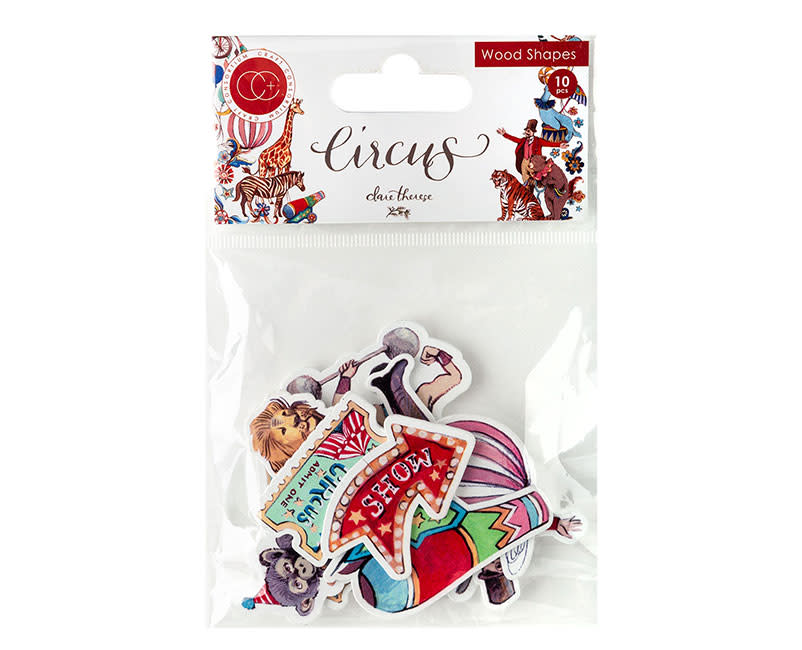 ΞΥΛΙΝΑ ΔΙΑΚΟΣΜΗΤΙΚΑ CIRCUS 10ΤΕΜ. CRAFT