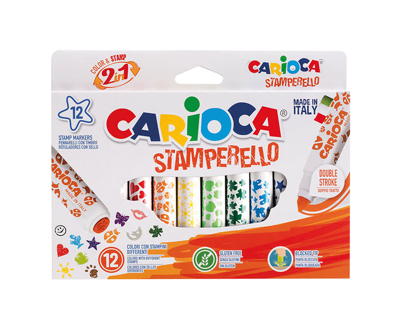 ΜΑΡΚΑΔΟΡΟΙ STAMPERΕLΟ 12ΤΕΜ. CARIOCA