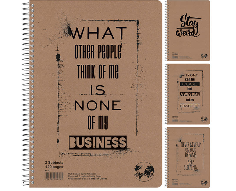 ΤΕΤΡΑΔΙΟ ΣΠΙΡΑΛ 17Χ25 2 ΘΕΜ ECO