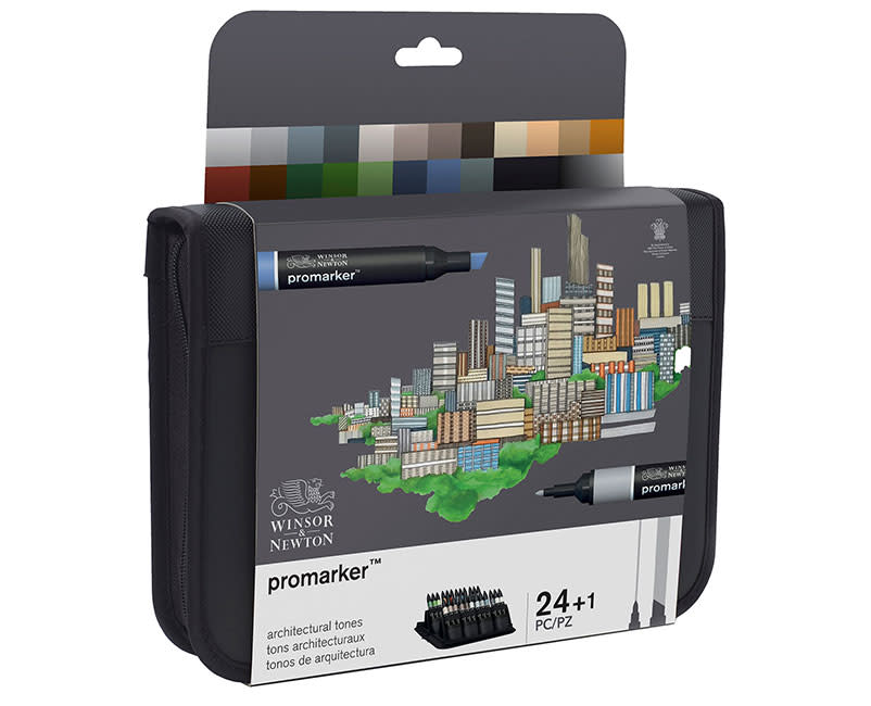 ΜΑΡΚ ΖΩΓΡΑΦ PROMARKER 24ΤΕΜ ARCHIT W&N