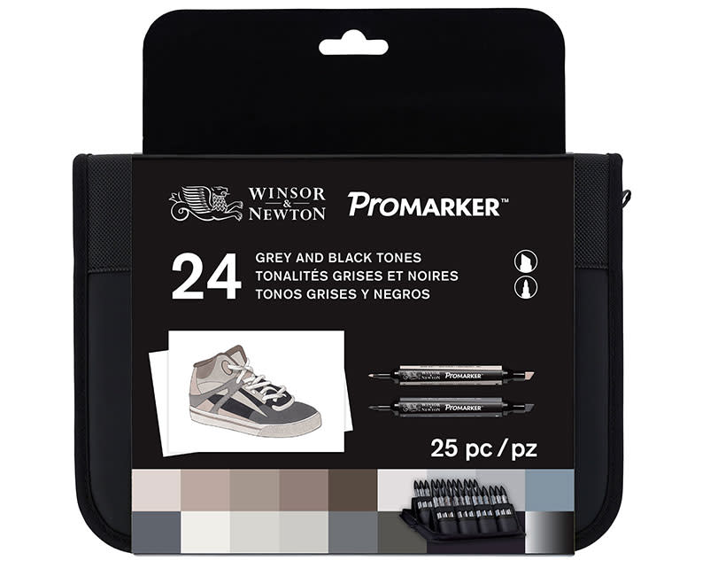 ΜΑΡΚΑΔ PROMARKER 24ΤΕΜ BLACK & GREY W&N