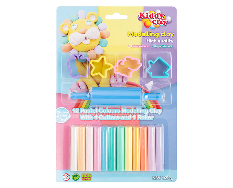 ΠΛΑΣΤΕΛΙΝΗ PASTEL 12ΤΕΜ.+5 ΕΡΓΑΛΕΙΑ