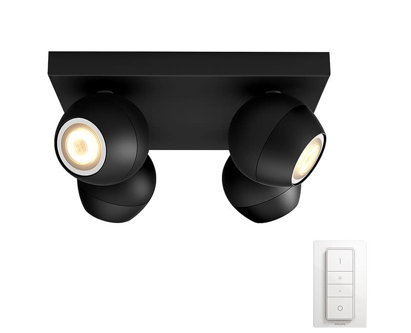 Buckram Hue plate/spiral BLK 4x 5W