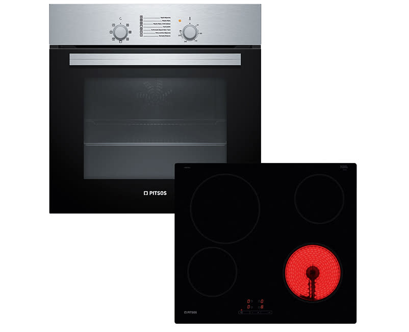 Pitsos Φούρνος PH00M00X1+Εστίες CRE611S0
