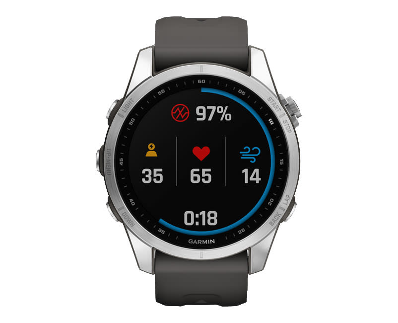 fēnix® 7S 42mm Silver with Graphite