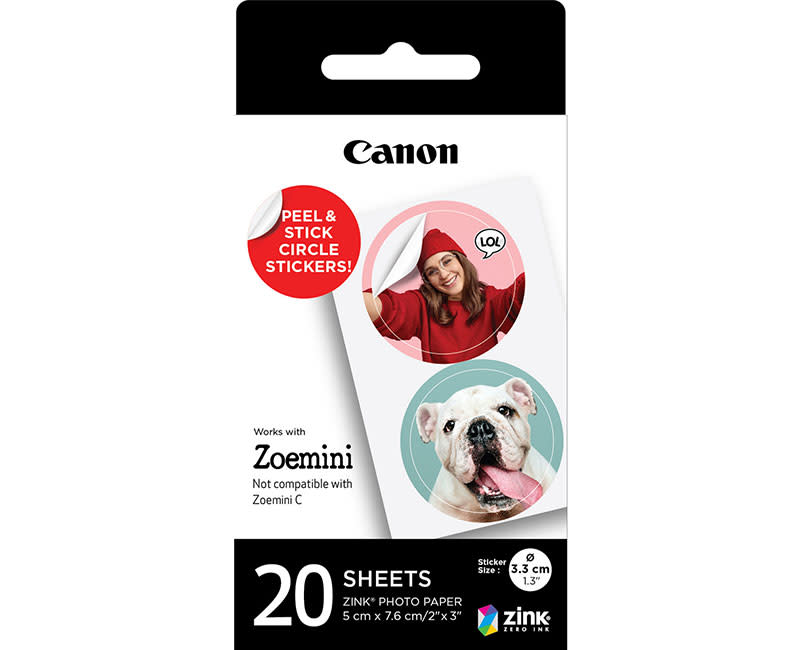 Canon Zoemini Film 20 Sheets circle