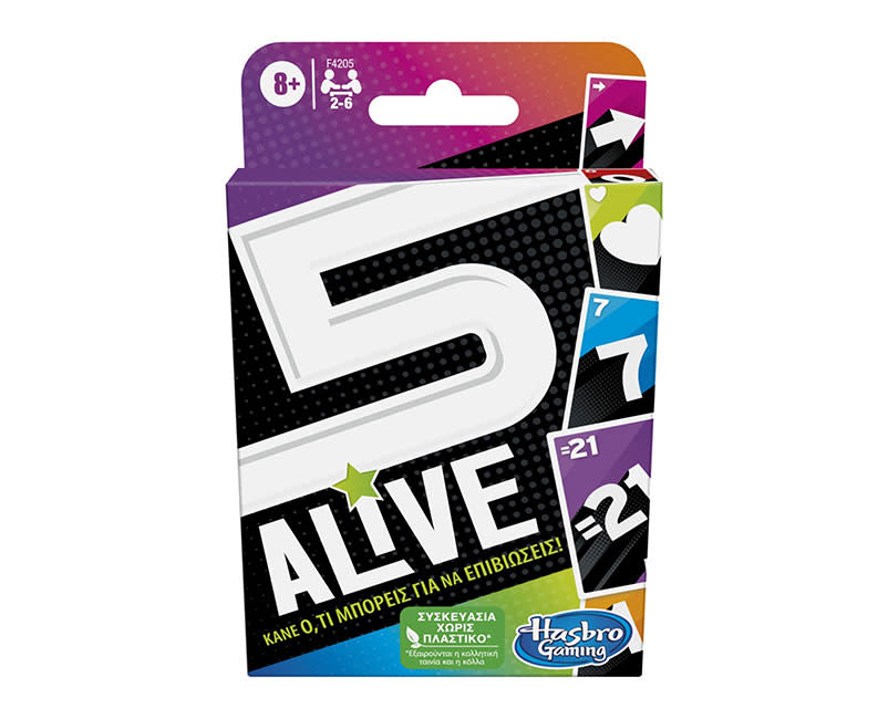 FIVE ALIVE CARD GAME HASBRO