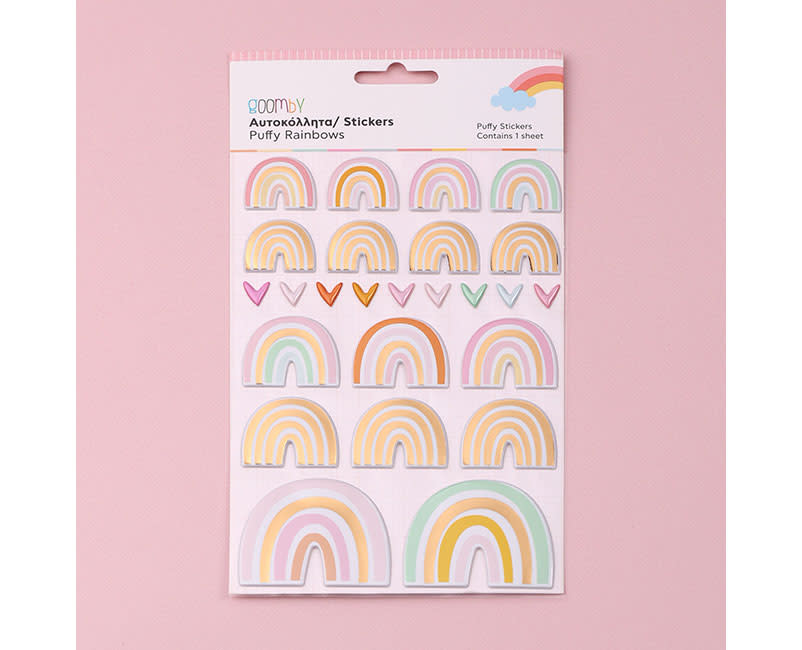 ΑΥΤΟΚΟΛΛΗΤΑ PUFFY RAINBOWS GOOMBY