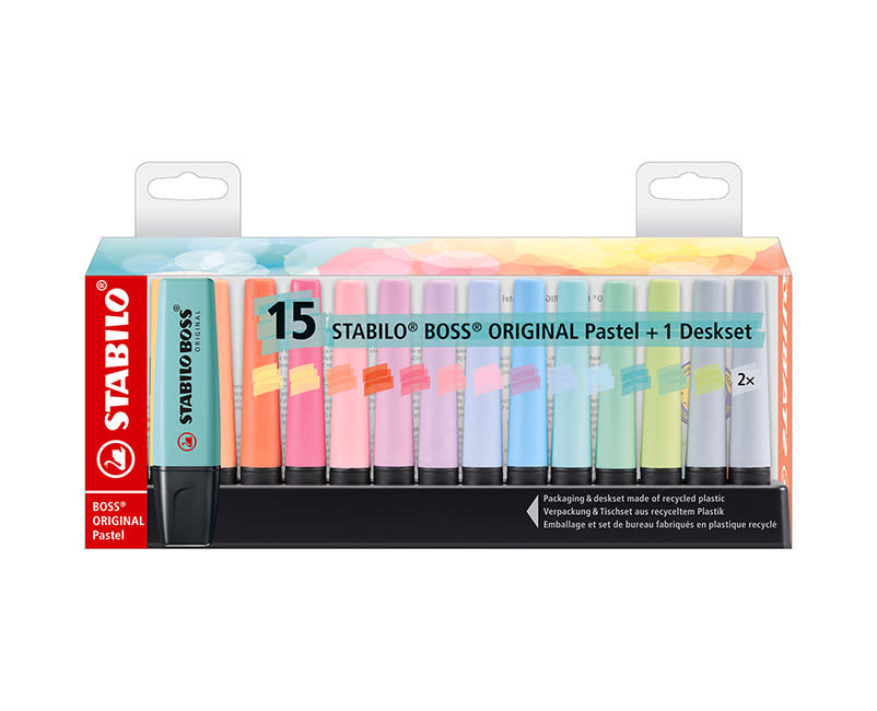 ΜΑΡΚΑΔ STABILO BOSS PASTEL DESKSET 15TEM