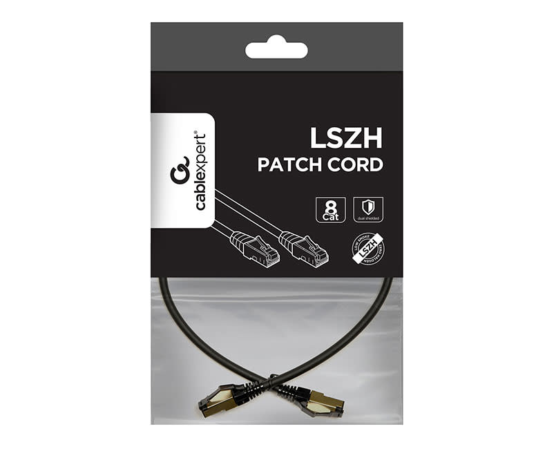 Καλ. Δικτύου Cablexpert UTP C8 0.5m Μαύρ