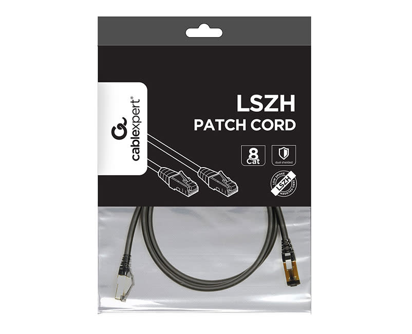 Καλ. Δικτύου Cablexpert UTP C8 1m Μαύρο