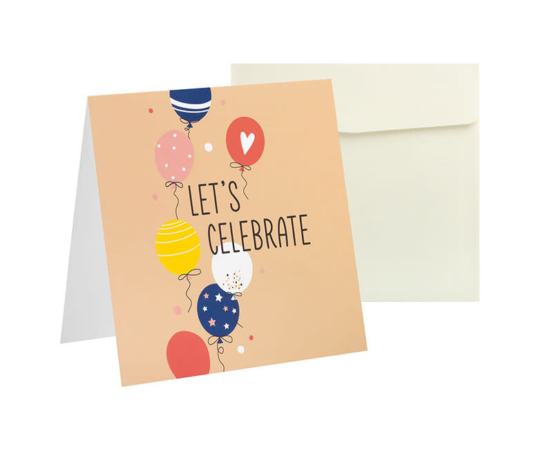 ΕΥΧΕΤΗΡΙΑ ΚΑΡΤΑ LET'S CELEBRATE SENTIO