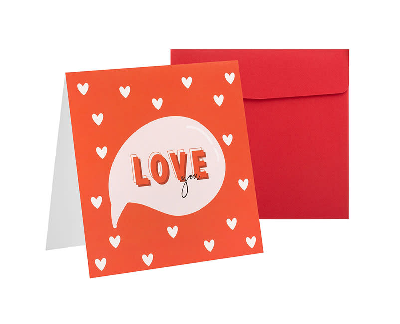 ΕΥΧΕΤΗΡΙΑ ΚΑΡΤΑ LOVE ΚΟΚΚΙΝΗ SENTIO