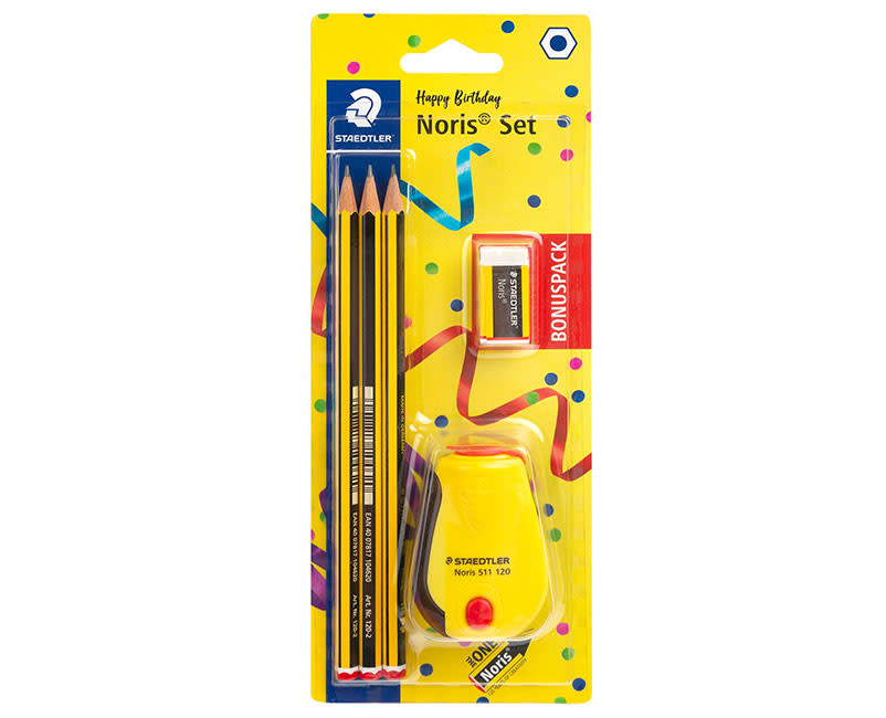 ΜΟΛΥΒΙΑ 3ΤΕΜ+ΓΟΜΑ+ΞΥΣΤΡΑ NORIS STAEDTLER