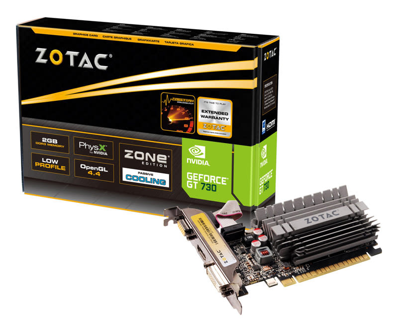 ZOTAC GeForce® GT 730 2GB Zone Edition