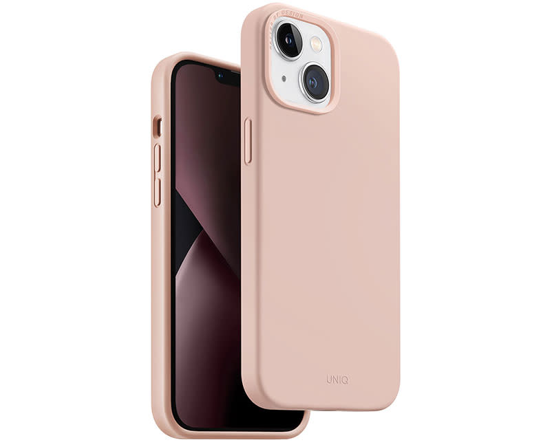 UNIQ IPHONE 14 Silicone BLUSH PINK